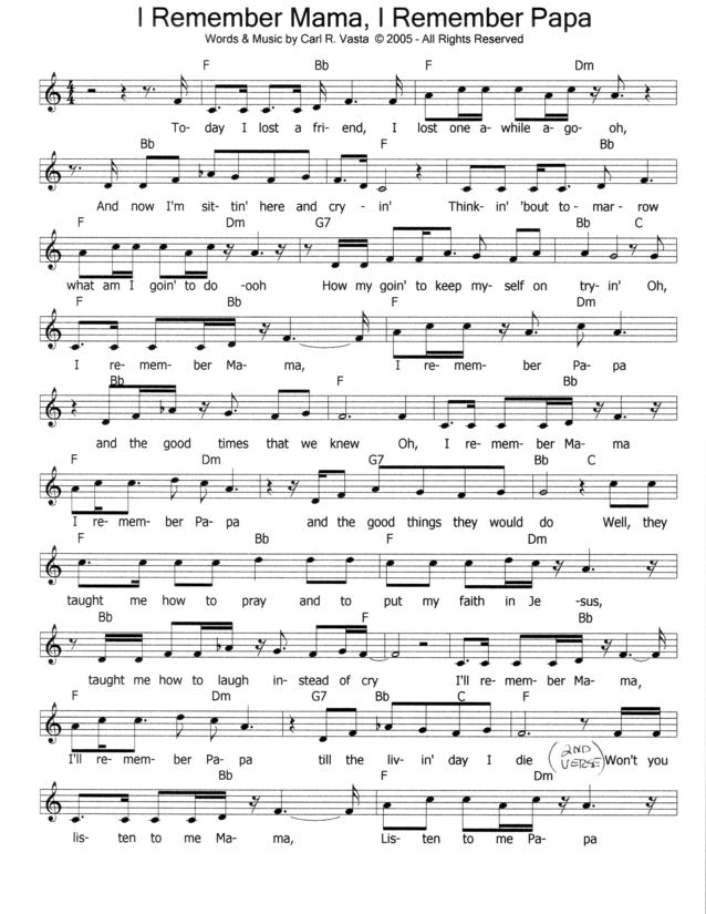 Lead Sheet-Page 1
